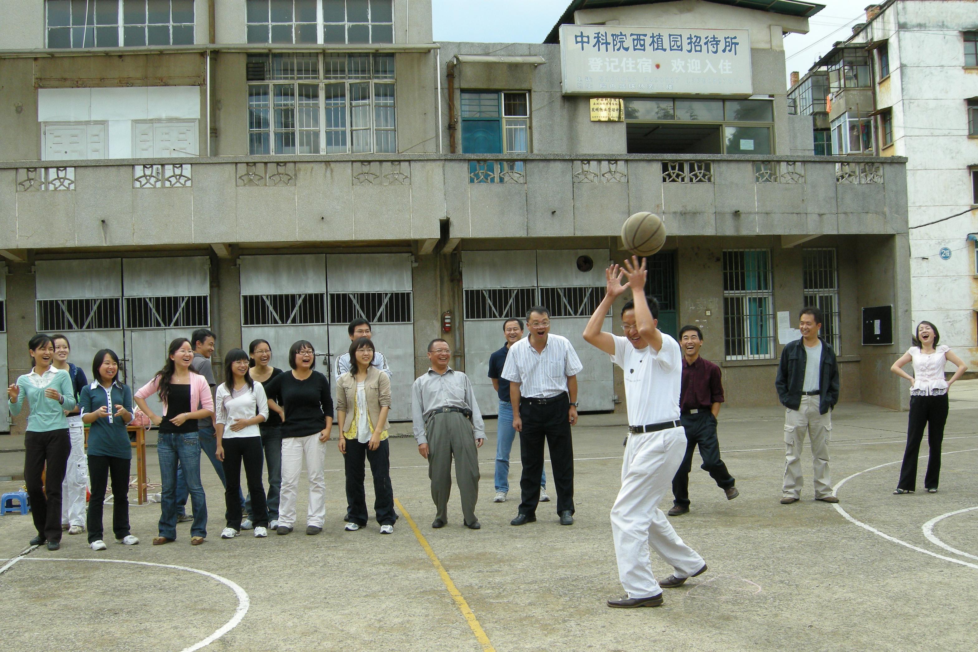 All participants in joy and laughter