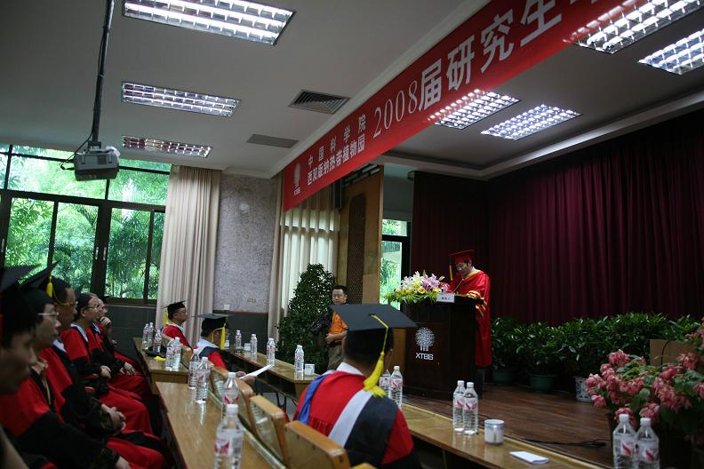 Dr. Chen Jin delivering a speech