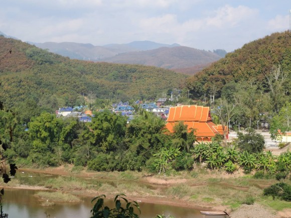 PHOTO: View of Menglun Village, China.