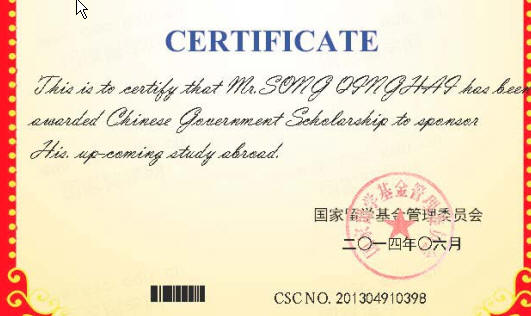 Dr. Song Qinghai supported by CSC-DAAD Postdoc Scholarship Program